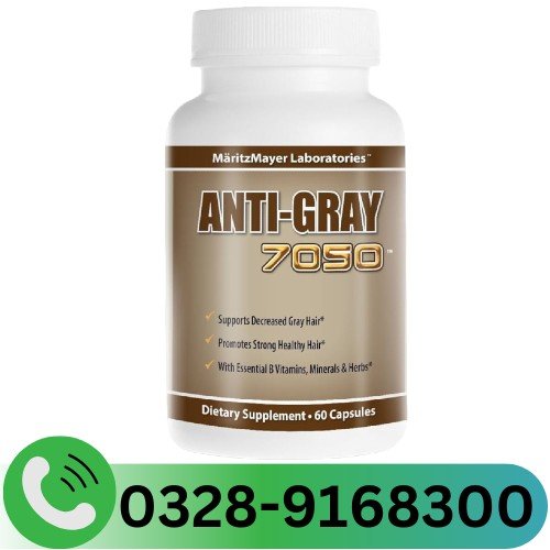 Anti Gray 7050 Hair 60 Capsules In Pakistan