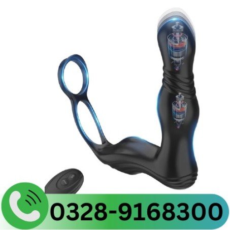 Thrusting Prostate Massager With Dual Rings
