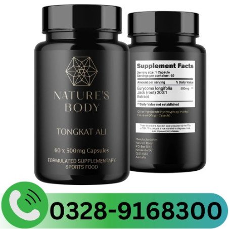 Natures Body Tongkat Ali 500mg Capsule In Pakistan